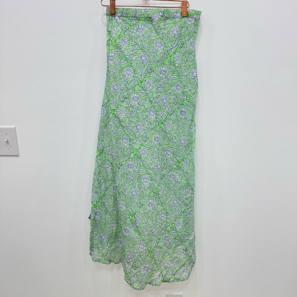 Clara The Label / Victoria Dunn Block Print Made in India Ruffle skirt Sz Small - Picture 3 of 8